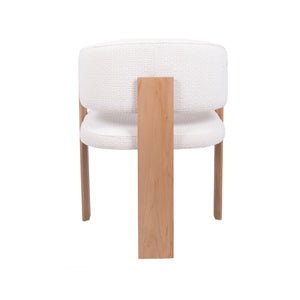 HelloChair HC105 Sira eetkamerstoel essenhout tabacco Venezia Ivory