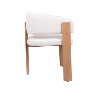 HelloChair HC105 Sira eetkamerstoel essenhout tabacco Venezia Ivory