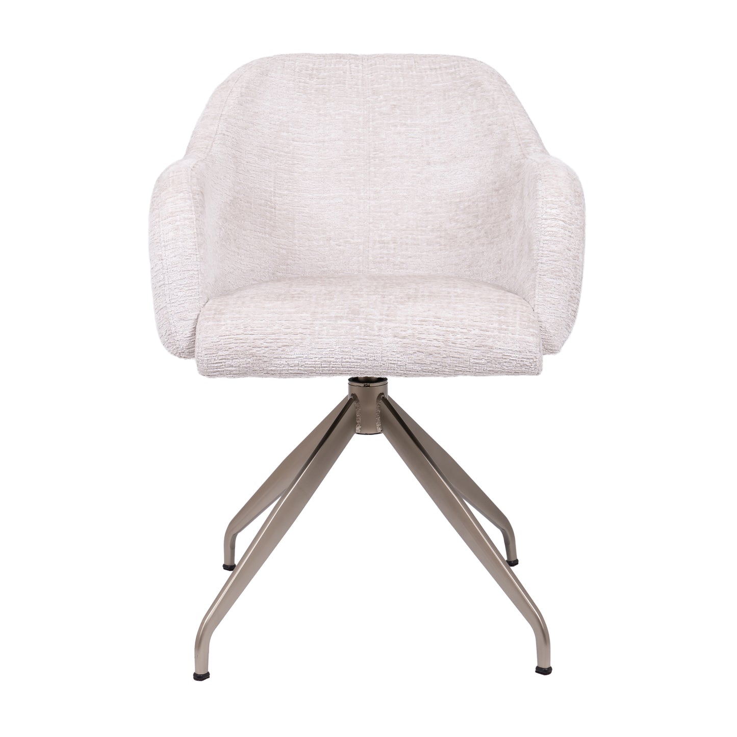 HelloChair HC110 Velde eetkamerstoel spinpoot plat champagne Fusion Shell