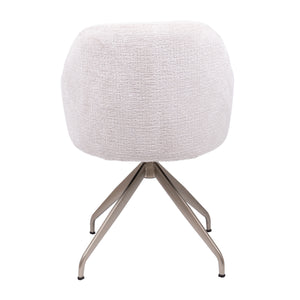 HelloChair HC110 Velde eetkamerstoel spinpoot plat champagne Fusion Shell