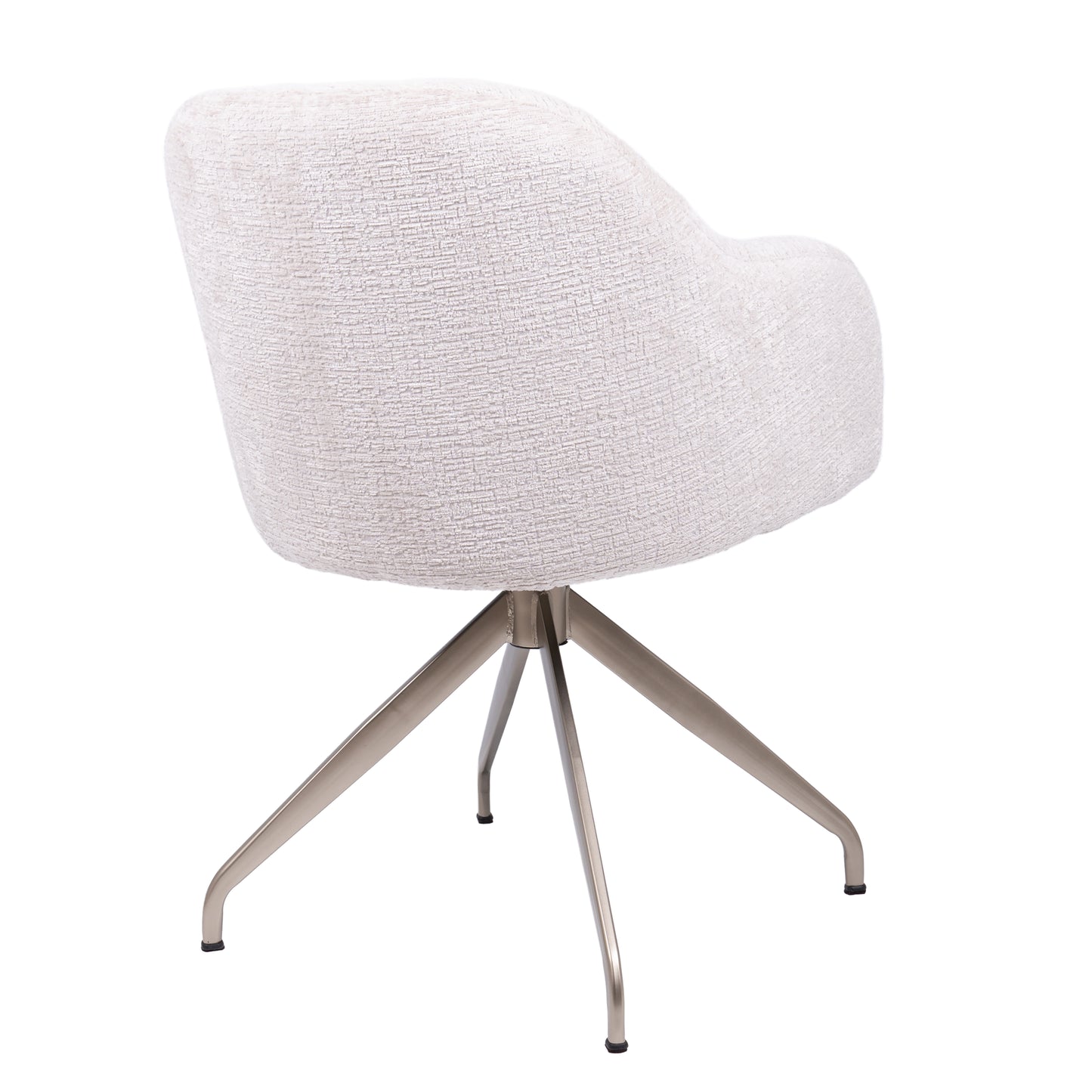 HelloChair HC110 Velde eetkamerstoel spinpoot plat champagne Fusion Shell