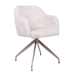 HelloChair HC110 Velde eetkamerstoel spinpoot plat champagne Fusion Shell