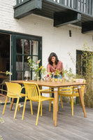 Kave Home Ania tuinstoel kunststof geel