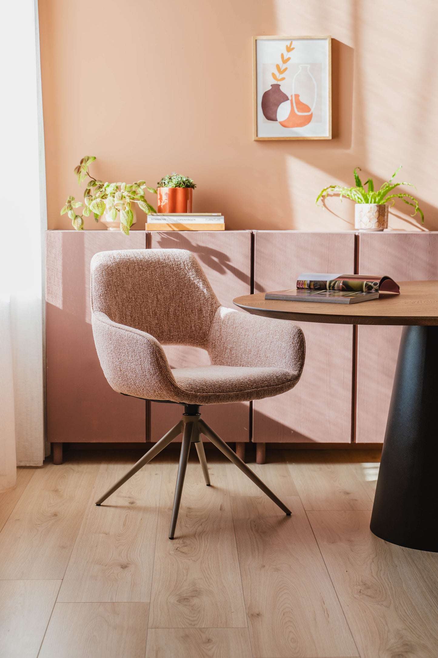 HelloChair HC27 Zasu eetkamerstoel Lodge Clay spinpoot beige