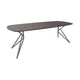 HelloTable Farfalla eettafel Deens Ovaal 220x100 cm eiken Castagne/Zwart