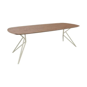 HelloTable Farfalla eettafel Deens Ovaal 220x100 cm eiken Tabacco/Beige