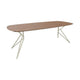 HelloTable Farfalla eettafel Deens Ovaal 220x100 cm eiken Tabacco/Beige