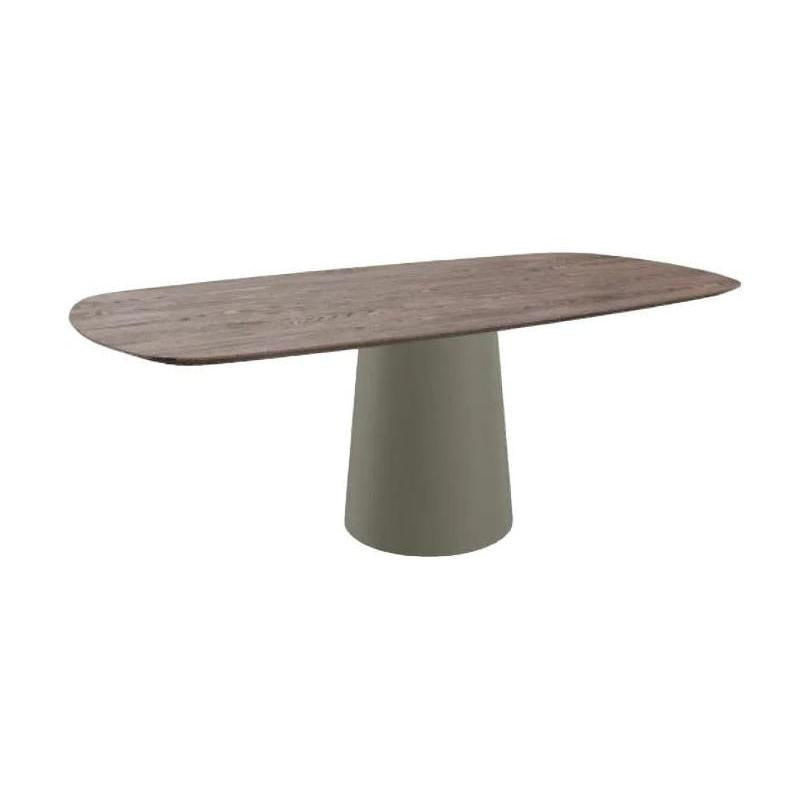 HelloTable Izaro XL eettafel Deens Ovaal 240x100 cm eiken Stained/Anodic Brown