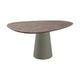 HelloTable Izaro eettafel Druppel 150x120 cm eiken Stained/Anodic Brown