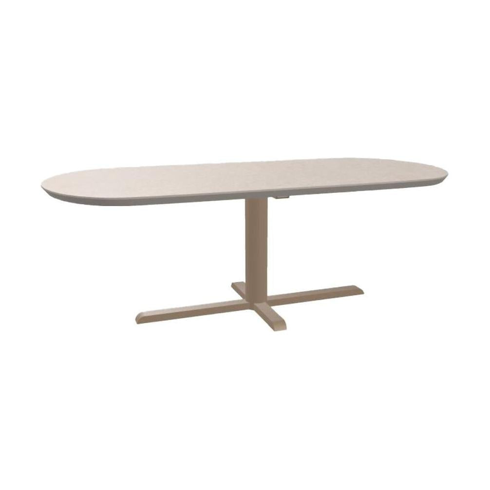 HelloTable Kros eettafel Capsule 240x100 cm HPL bone dust - Sand