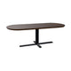 HelloTable Kros eettafel Capsule 240x100 cm ongeborsteld nieuw eiken Dark stained - Zwart