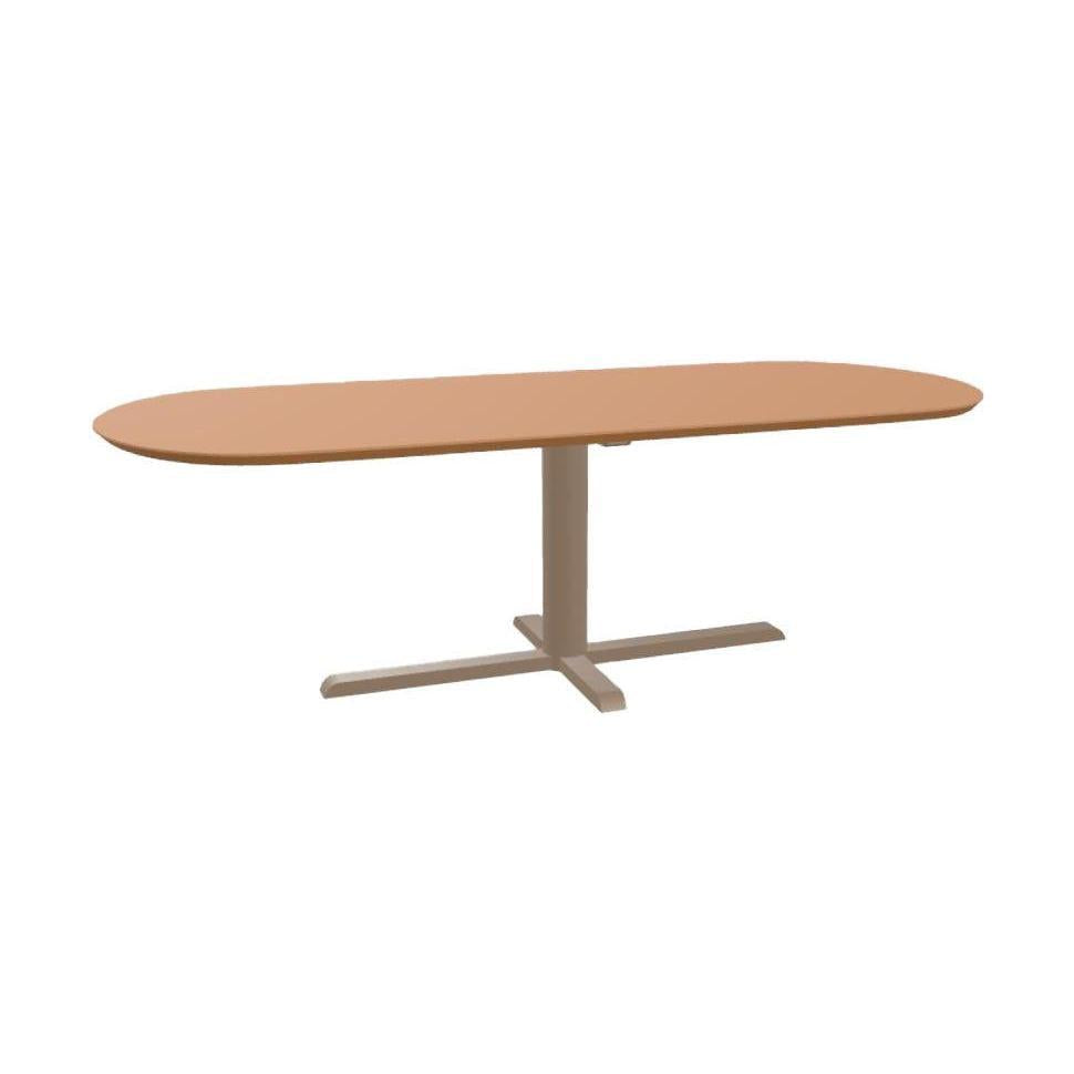 HelloTable Kros eettafel Capsule 240x100 cm Fenix giallo evora - staal Sand