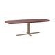 HelloTable Kros eettafel Deens ovaal 240x100 cm Fenix rosso jaipur - staal Sand