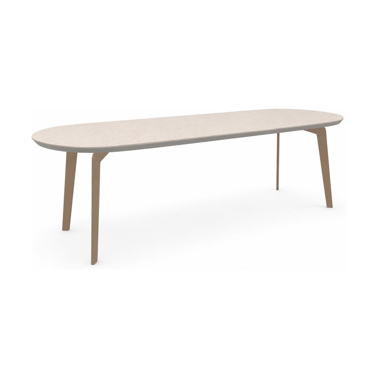 HelloTable Lea eettafel Capsule 240x100 cm HPL bone dust - Sand