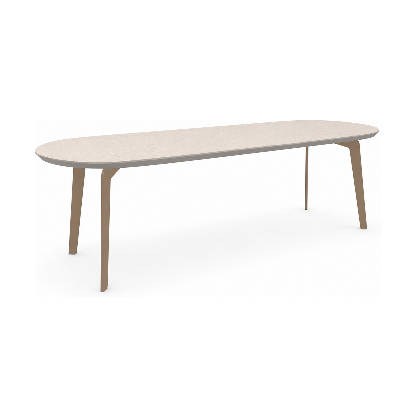 HelloTable Lea eettafel Capsule 240x100 cm HPL bone dust - Sand