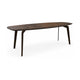 HelloTable Lea eettafel Semi ovaal 220x100 cm HPL plastica bronze - Anodic brown