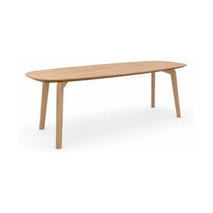 HelloTable Lea eettafel Semi ovaal 220x100 cm ongeborsteld nieuw eiken Naturel