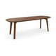 HelloTable Lea eettafel Deens ovaal 240x100 cm ongeborsteld nieuw eiken Tabacco light