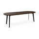 HelloTable Lea eettafel Capsule 240x100 cm ongeborsteld nieuw eiken Dark stained - Zwart