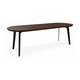 HelloTable Lea eettafel Capsule 240x100 cm ongeborsteld nieuw eiken Dark stained - Zwart