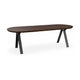 HelloTable Mova eettafel Capsule 240x100 cm ongeborsteld nieuw eiken Dark stained - Zwart