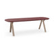 HelloTable Mova eettafel Deens ovaal 240x100 cm Fenix rosso jaipur - staal Sand