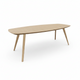 HelloTable Novum 15 eettafel semi ovaal 220x110 cm eiken Naturel