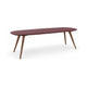 HelloTable Novum 15 eettafel Deens ovaal 240x100 cm Fenix rosso jaipur - eiken Light tabacco