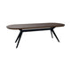 HelloTable Nox eettafel Capsule 240x100 cm ongeborsteld nieuw eiken Dark stained - Zwart