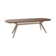 HelloTable Nox eettafel Deens ovaal 240x100 cm ongeborsteld nieuw eiken Tabacco light - Sand