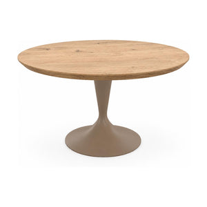 HelloTable Runo eettafel Rond ∅140 cm ongeborsteld nieuw eiken Naturel - staal Sand