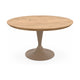 HelloTable Runo eettafel Rond ∅140 cm ongeborsteld nieuw eiken Naturel - staal Sand