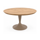 HelloTable Runo eettafel Rond ∅140 cm ongeborsteld nieuw eiken Naturel - staal Sand