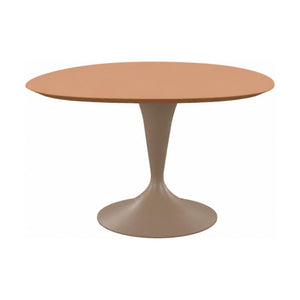 HelloTable Runo eettafel Organisch rond 140x128 cm Fenix giallo evora - staal Sand