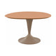 HelloTable Runo eettafel Organisch rond 140x128 cm Fenix giallo evora - staal Sand