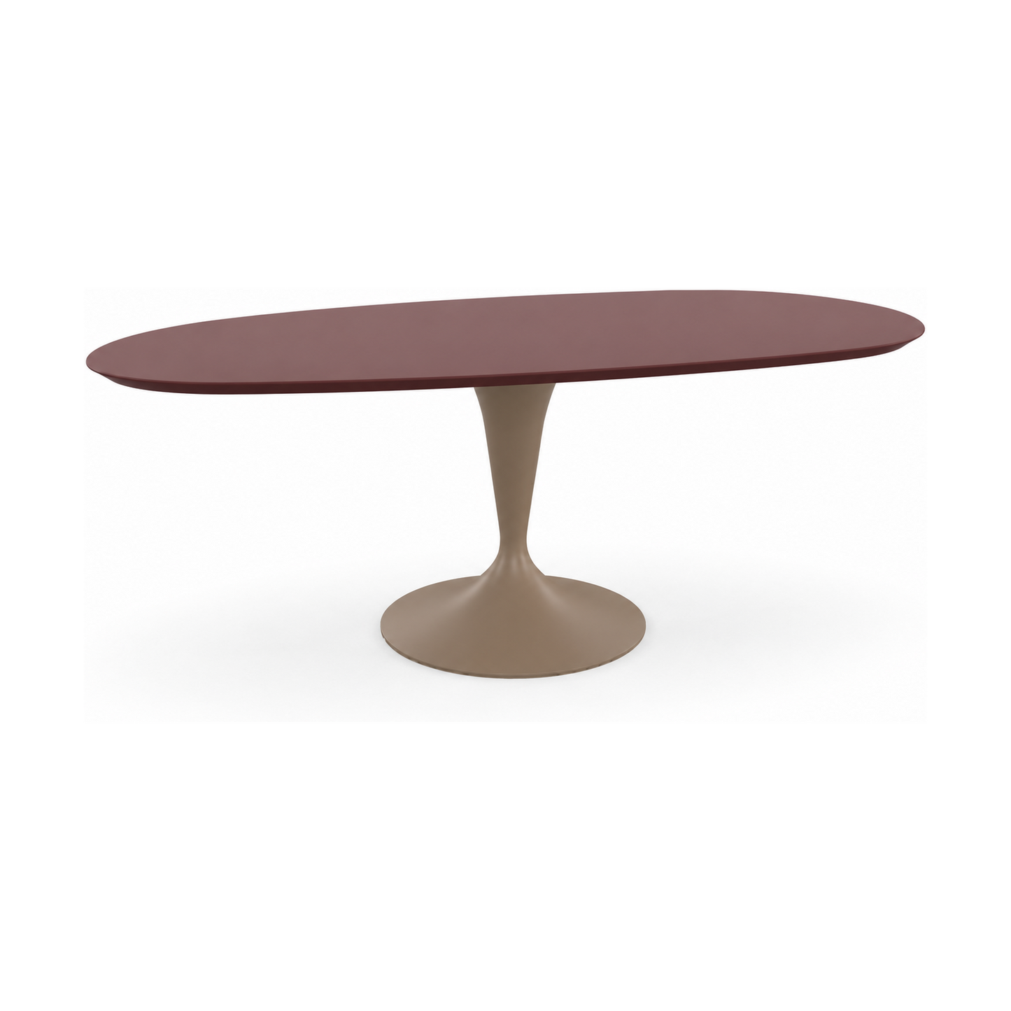 HelloTable Runo eettafel Organisch 200x90 cm Fenix rosso jaipur - staal Sand