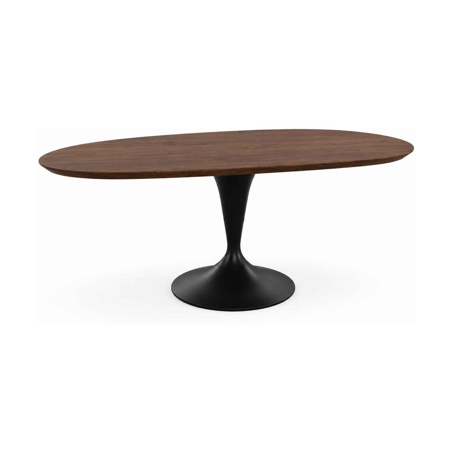 HelloTable Runo eettafel Organisch 200x90 cm ongeborsteld nieuw eiken Tabacco light - staal zwart