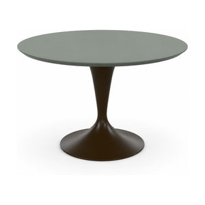 HelloTable Runo eettafel Rond ∅140 cm Fenix verde kitami - staal Anodic brown