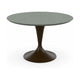 HelloTable Runo eettafel Rond ∅140 cm Fenix verde kitami - staal Anodic brown
