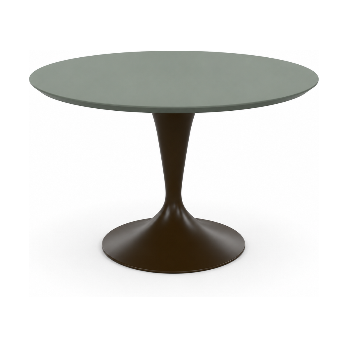 HelloTable Runo eettafel Rond ∅140 cm Fenix verde kitami - staal Anodic brown
