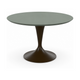 HelloTable Runo eettafel Rond ∅140 cm Fenix verde kitami - staal Anodic brown