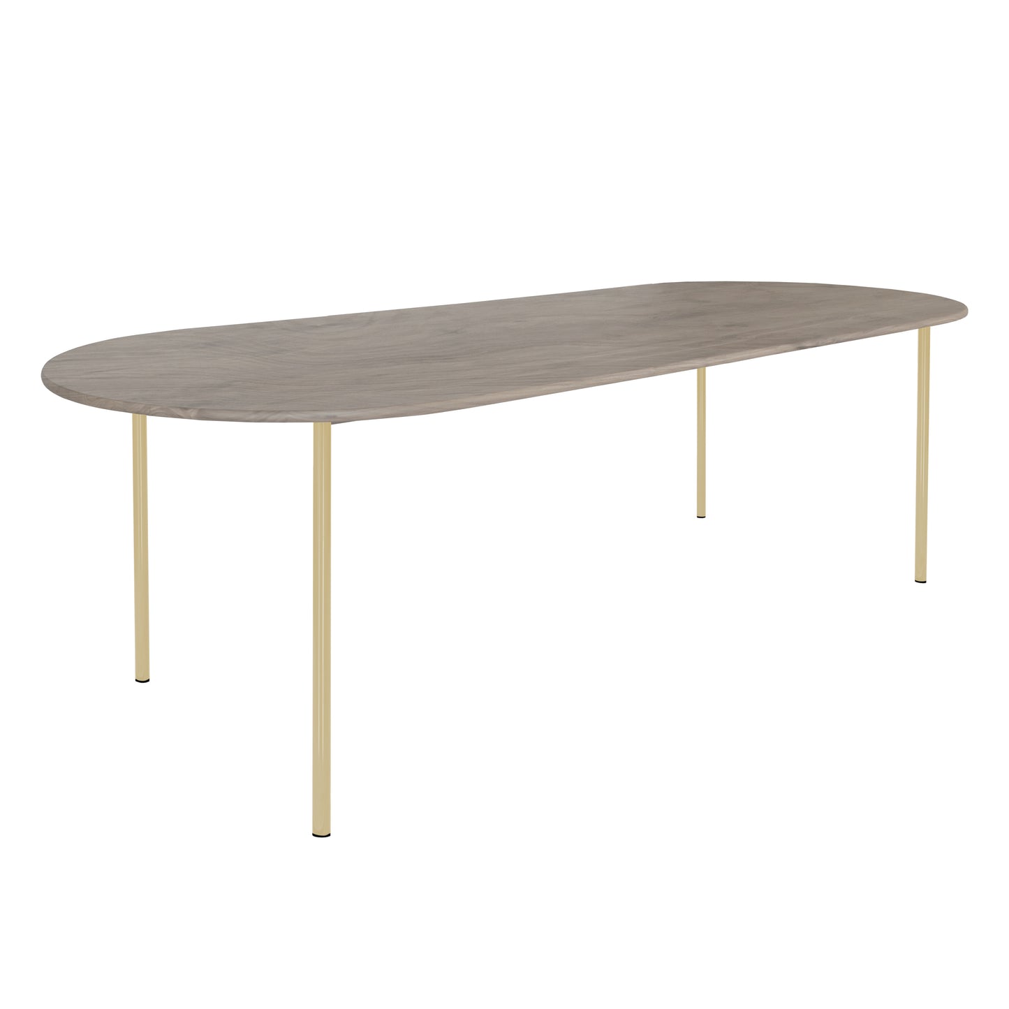 HelloTable Steelo eettafel plat ovaal 260x100 cm bol eiken royal grey green beige