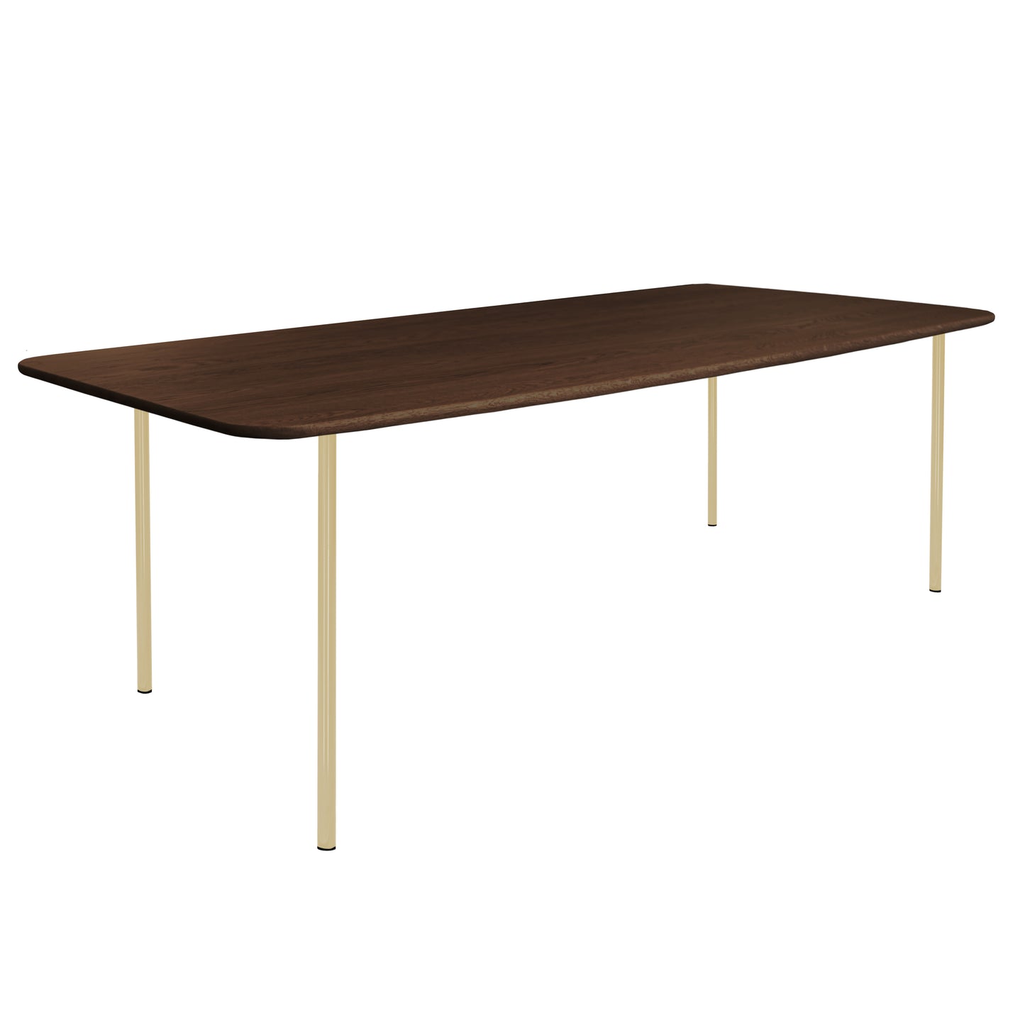 HelloTable Steelo eettafel rechthoek 240x100 cm bol eiken dark stained green beige