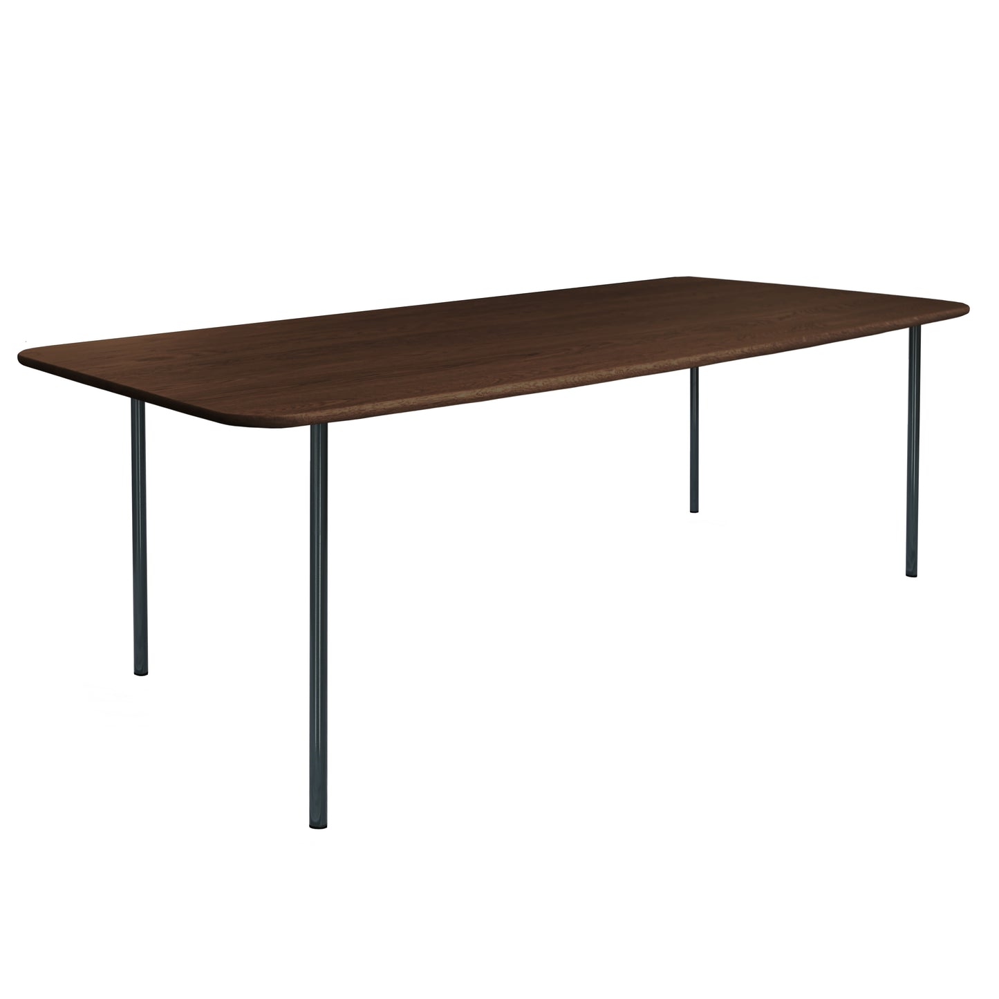 HelloTable Steelo eettafel rechthoek 180x100 cm bol eiken dark stained black grey