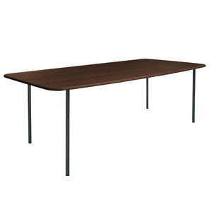 HelloTable Steelo eettafel rechthoek 220x100 cm bol eiken dark stained black grey