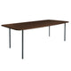 HelloTable Steelo eettafel rechthoek 220x100 cm bol eiken dark stained black grey