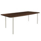 HelloTable Steelo eettafel rechthoek 220x100 cm bol eiken dark stained pebble grey