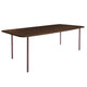 HelloTable Steelo eettafel rechthoek 180x100 cm bol eiken dark stained wine red