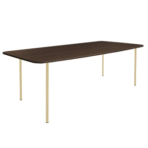 HelloTable Steelo eettafel rechthoek 260x100 cm bol eiken leem green beige