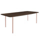 HelloTable Steelo eettafel rechthoek 260x100 cm bol eiken leem beige red